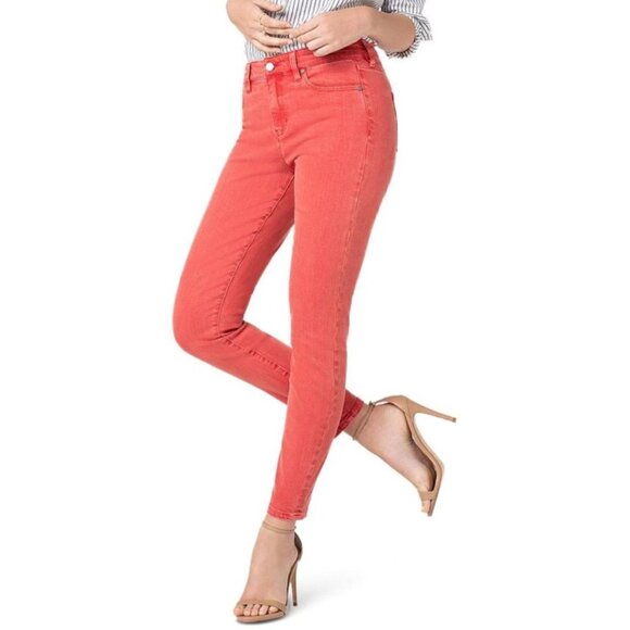 EUC Women's LIVERPOOL Penny Ankle Skinny Jean in Mineral Red | Size 12/31 - Picture 1 of 11